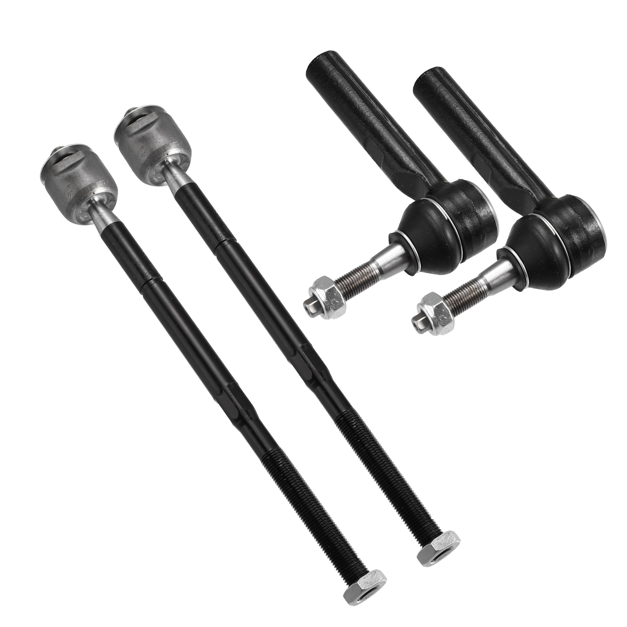 4pcs Front Inner Outer Tie Rod Links Suspension Steering Tie Rod