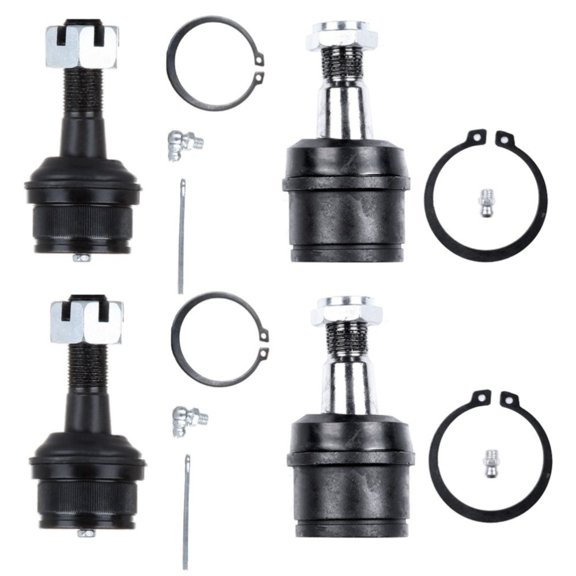 4pcs Front Upper & Lower Ball Joints Kit For Ford 80-97 F-250 80-85 F-350 4WD