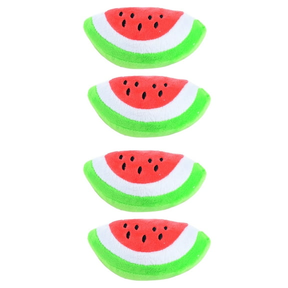 4pcs Fruit dog toy food-shaped dog toy dog toy with squeak plush toy puppy toy Blossomir