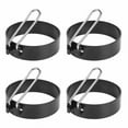 thumbnail image 1 of 4pcs Frying Egg Mold Stainless Steel Egg Mould Pancake Mold for Poached Eggs Fried Eggs and Omelet, 1 of 8