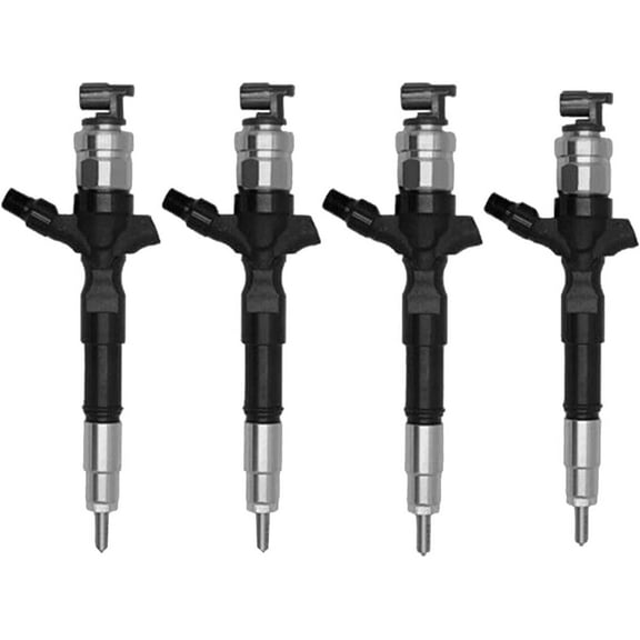 4pcs Fuel Injector 23670-30400 295050-0520 Compatible with Toyota Hiace Diesel Engine 2.5D 3.0D 2010-2KD-FTV 1KD-FTV