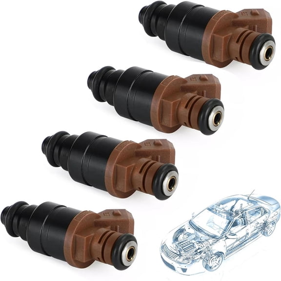 4pcs Fuel Injector 25182404 96332261 For Chevrolet Daewoo Lacetti J200 20052016 1.6L