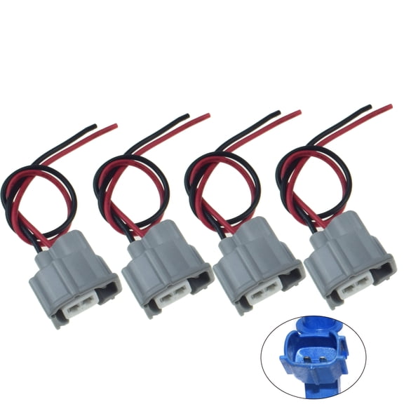4pcs - Fuel Injector & Knock Sensor Connector, Plug for Toyota, Lexus, Honda, Acura, Scion, Suzuki, Accord, 4Runner, Camry, RAV4, Keepoma, CorTrustunk