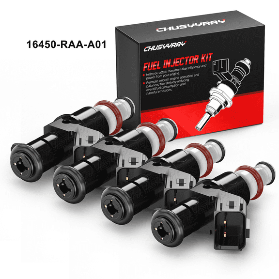 4pcs Fuel Injectors 16450RAAA01 For 2003-2011 HONDA ELEMENT 2.4L 2354CC I4