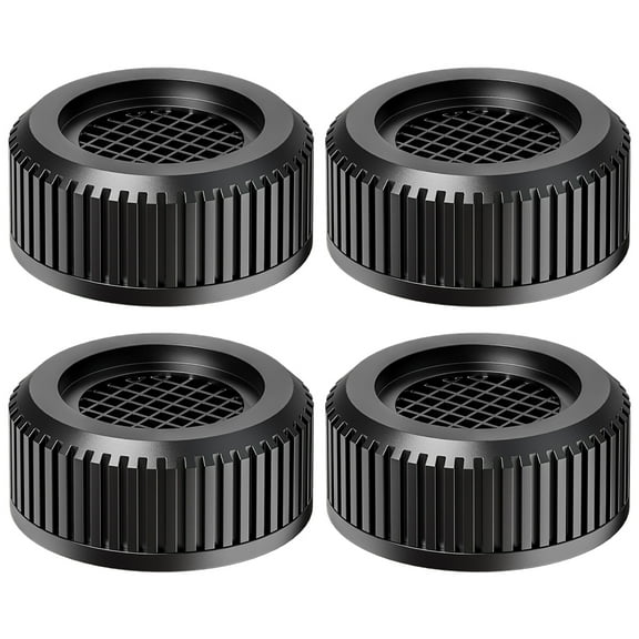 Washing Machine Support Pads with Anti Vibration Design for Home Black Synthesis Material 4 Pieces