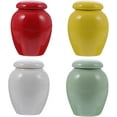 thumbnail image 1 of YSNOOWE 4Pcs Ceramic Cinerary Funerary Urn Jar for Pet Owners Memorial Urn, 1 of 9