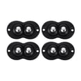 thumbnail image 1 of 4pcs Furniture Caster Self-adhesive Universal Wheel Hardware (Double Ball Black) Kitchen Gadgets, 1 of 6