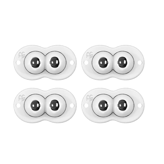 4pcs Furniture Caster Self-adhesive Universal Wheel Hardware (Double Ball White) Kitchen Gadgets