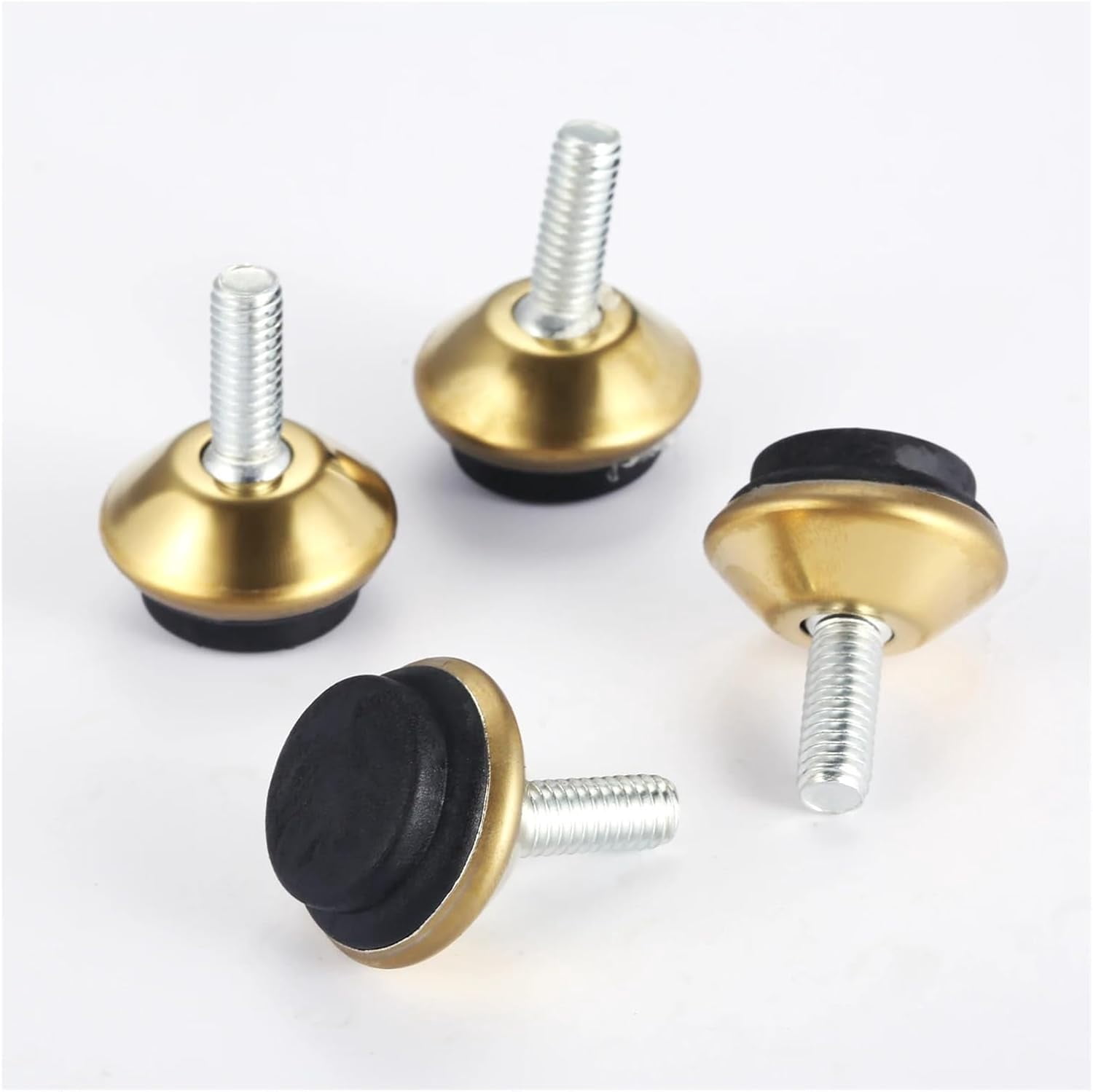 4pcs Furniture Levelers Feet Adjustable Metal Leg M6*15mm Thread Screw ...