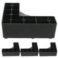 Office Riser Foot 4pcs Furniture Risers Sofa Feet Risers Bed Raisers Legs L-shaped Sofa ...