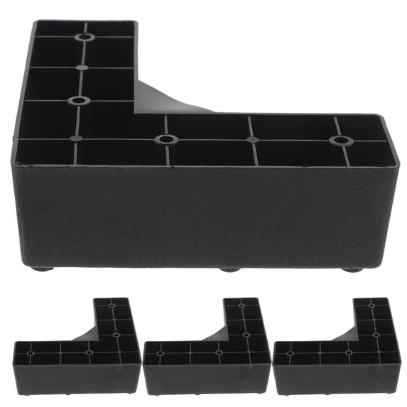 Office Riser Foot 4pcs Furniture Risers Sofa Feet Risers Bed Raisers Legs L-shaped Sofa ...