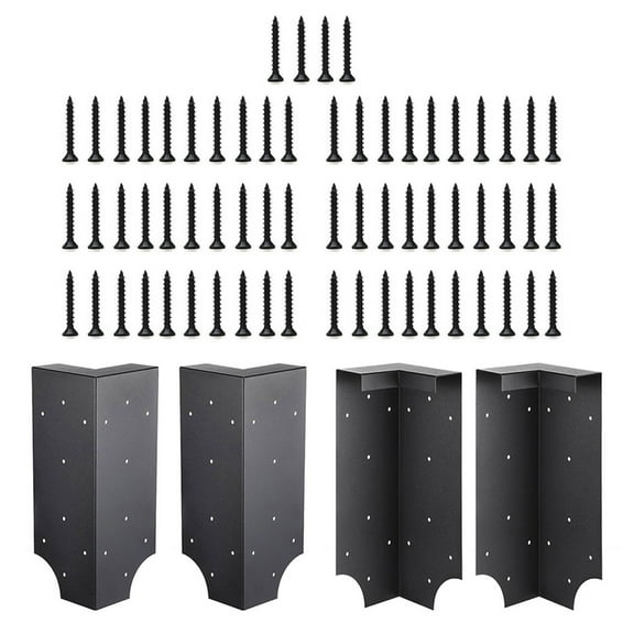 4pcs Garden Bed Corner Brackets Heavy Dutys Raised Metal Garden Corner Brackets for Vegetable Planter Fasteners with Scr