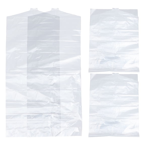 4pcs Garment Storage Bags for Winter Coats, Clothes Organizer Bags with Wide-Side Design, Clothing Hangers Included