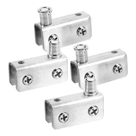 4-Pack Stainless Steel Shower Door Pivot Hinges, Glass Door Hardware Replacement Kit for Bathroom