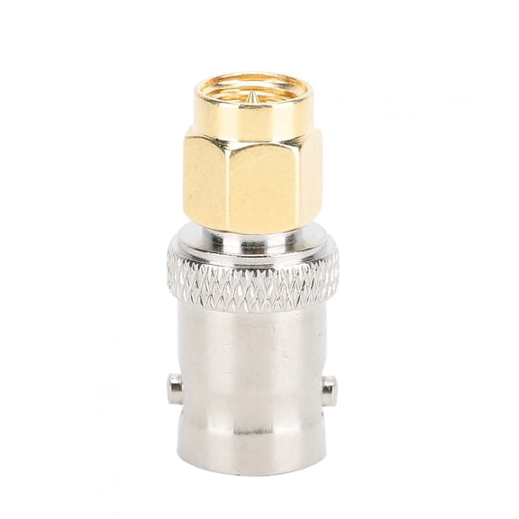 4pcs Gold and Silver Nickel Plated Brass BNC Female to SMA Male Adapter Connector Gueiykk
