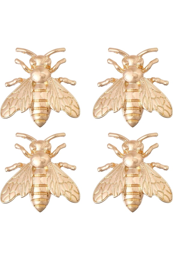 4pcs Golden Bee Enamel Pin Bee Brooch Pins DIY