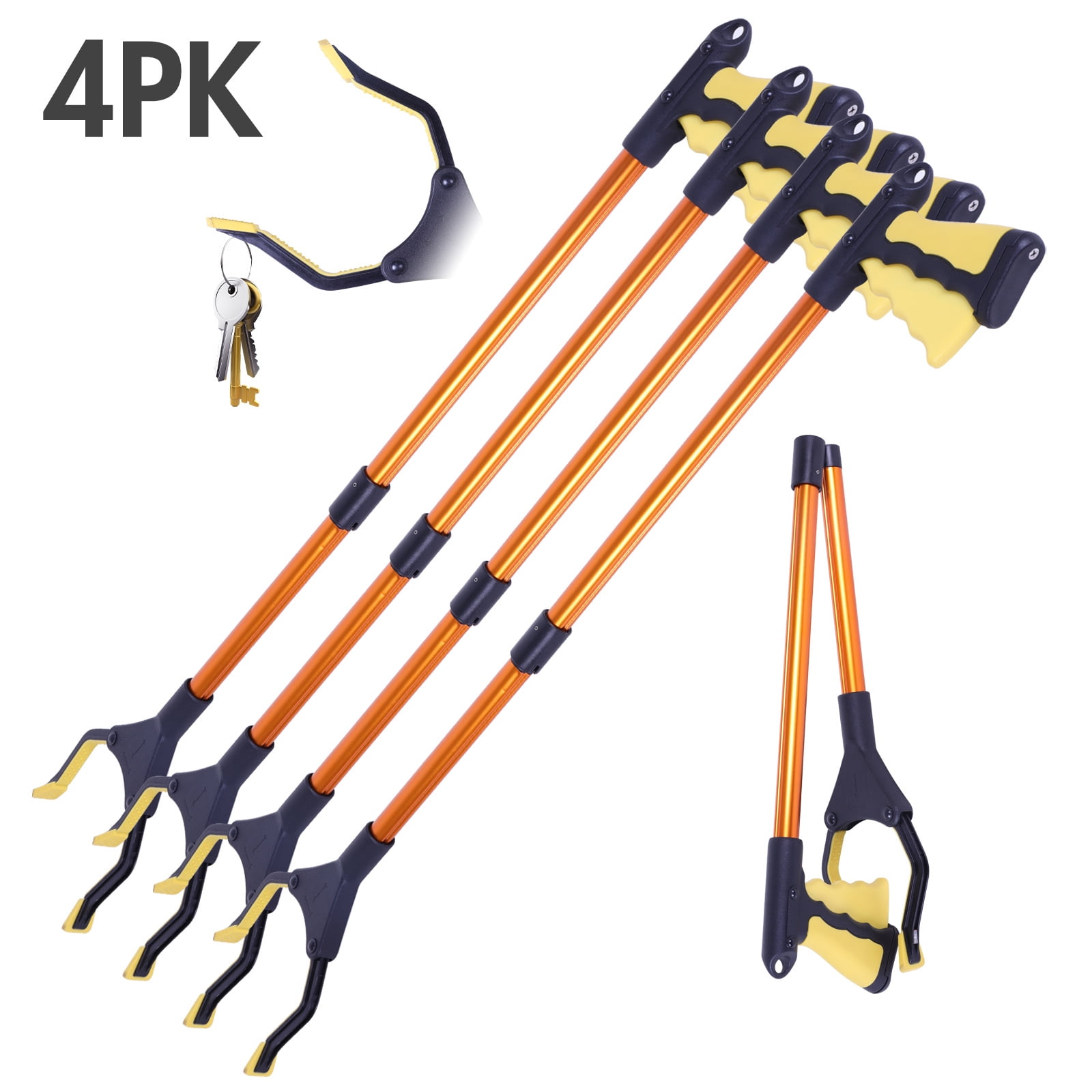 4pcs Grabber Reaching Tool Industrial Grabber Tool Heavy Duty Pick Up