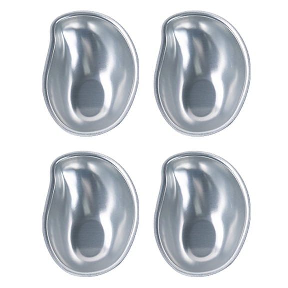 4pcs Grade Aluminum Alloy Mochi Molds Peach Mangos Design Molds Easy Releases Baking Tool For Home Kitchens