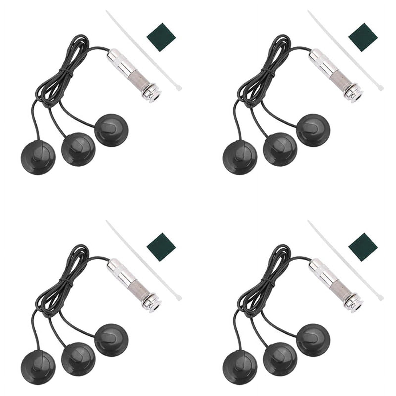 4pcs Guitar Pickup 3X Piezo Pickup Transducer for Acoustic Guitar Ukulele Mandolin Instruments