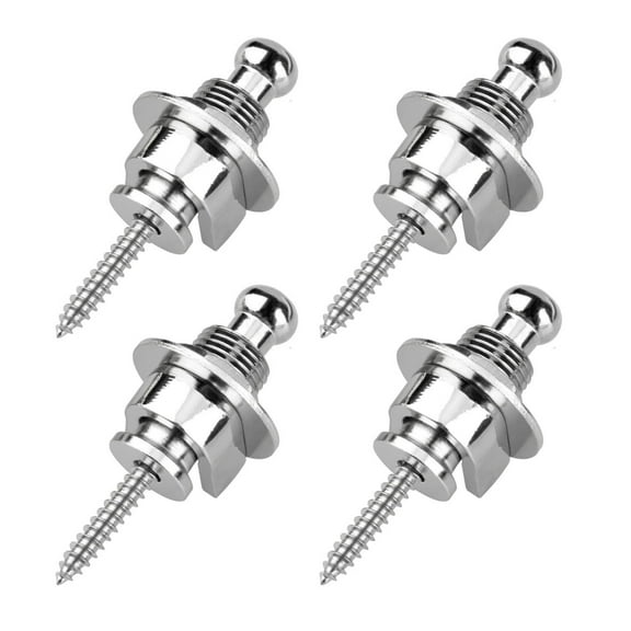 4pcs Guitar Strap Lock Button,Security Straplock Buckle Set,Straps Retainer Quick Release Metal End Pin Locking