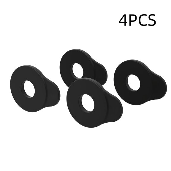 4pcs Guitar Strap Locks - Flex Lock Strap Blocks | Secure Strap Lock No Modifications/Hardware | Easy to Attach No Instrument Damage | Black Guitar/Bass Strap Anti-Slip Accessory