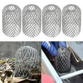 4pcs Gutter Filter Flexible Metal Gutter Guard Prevent Leaves and