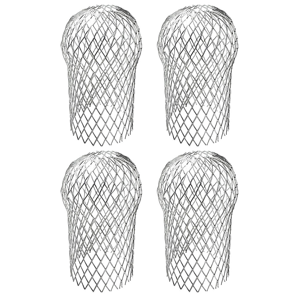 4pcs Gutter Guard Metal Mesh Gutter Leaf Guard Protection Cover for Rain Leaves