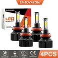 thumbnail image 1 of 4pcs H11 LED Headlight Bulbs High Low Beam For Ford Fusion 2018 2019 2020 Super Bright 6000K White, 1 of 10