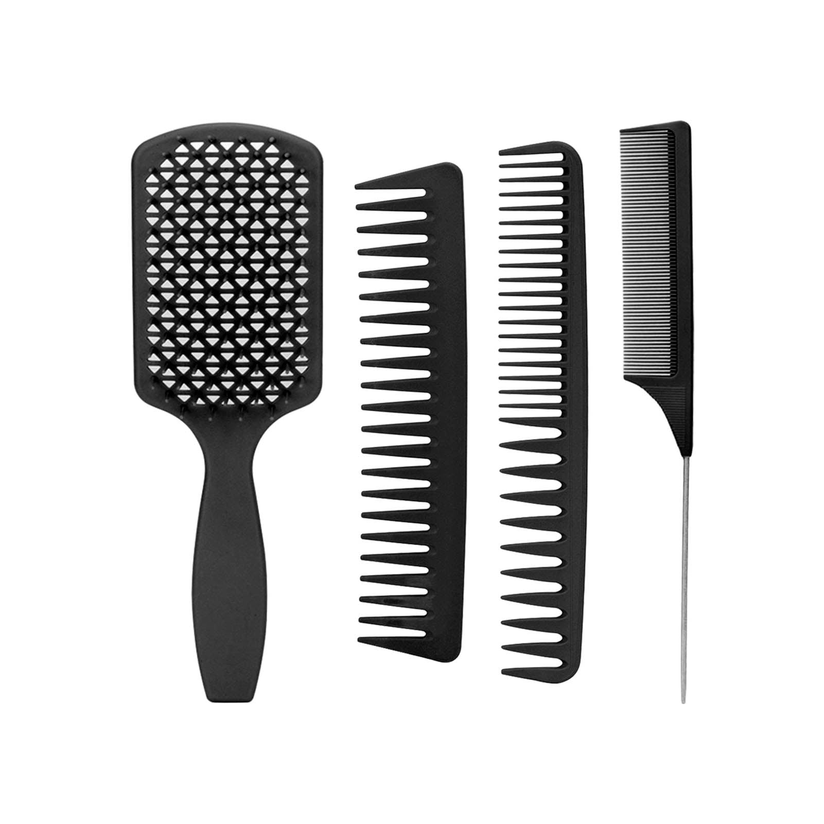 4pcs Hair Comb Set Professional Men Women Detangling Hair Brush Comb