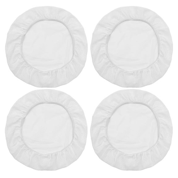 Raindrops 4pcs Reusable Cotton Mesh Hair Net Caps for Baking Chef