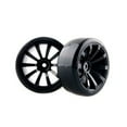 thumbnail image 1 of Hard Plastic RC Car Tires with Rims Black Color for 1 10 Scale Drift Racing Cars Wheel Diameter, 1 of 4