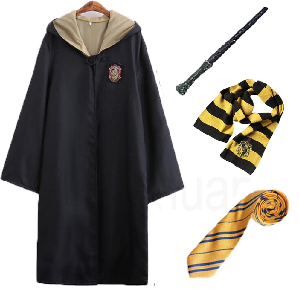 Harry Potter Cosplay Costume Gryffindor Ravenclaw Robe Cloak Adult Kids  Dress