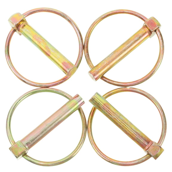 4pcs Heavy Duty Lynch Pins For Farm Tractors Rv Lynch Pins Reliable Locking Pins For Mowers And Trucks Spring-Loaded Safety Pins With Rings