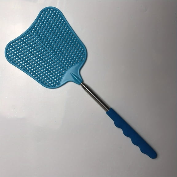 4pcs Heavy-Duty Telescopic Fly Swatter with Extendable Pole - Paddle, Durable Plastic & Stainless Steel Fly Killer Suitable for Indoor/Outdoor/Classroom - Light