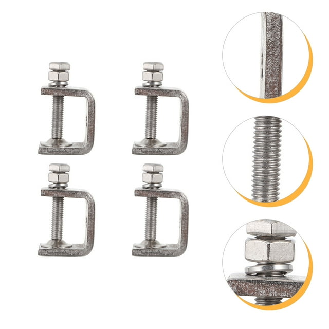 4pcs Heavy Duty Woodworking Clamp Stainless Steel CClamp Tiger Clamp