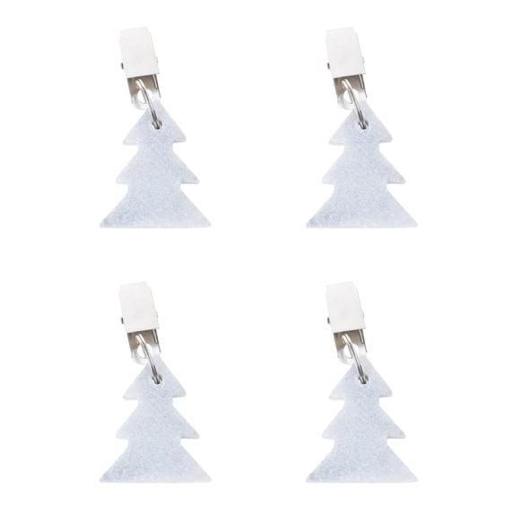 4pcs Heavy Marble Tablecloth Decoration Weights Practical and Stylish Anchors Christmas Tree Shaped Table Covers Clips
