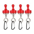 thumbnail image 1 of 4pcs Heavy Type Magnetic Hook with Carabiner Clip Strong Magnetic Tent Hook for Camping Lights Tent Accessories, 1 of 15