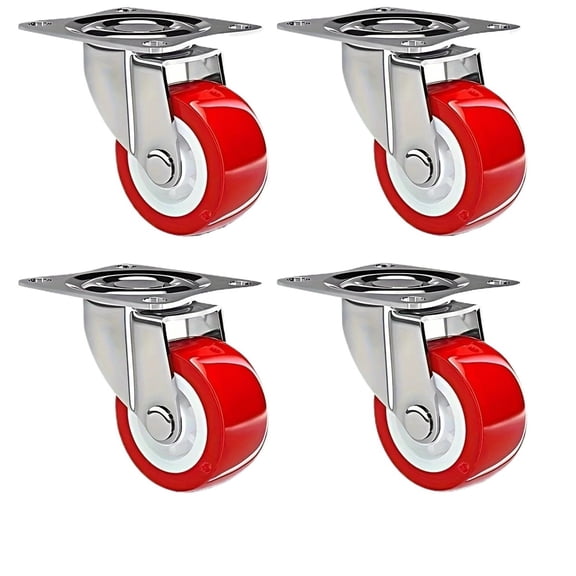 4pcs Heavy-duty Casters, Universal Wheels, Brake Free Rotating Casters, Furniture Hardware ,Reliable