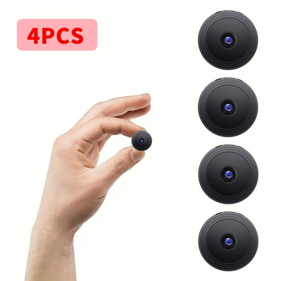 4pcs - High-Definition Night Vision Camera, Outdoor Surveillance System, App Control And Sd/Cloud Storage (Card Not Included) - Suitable for Nanny/Cctv Monitoring