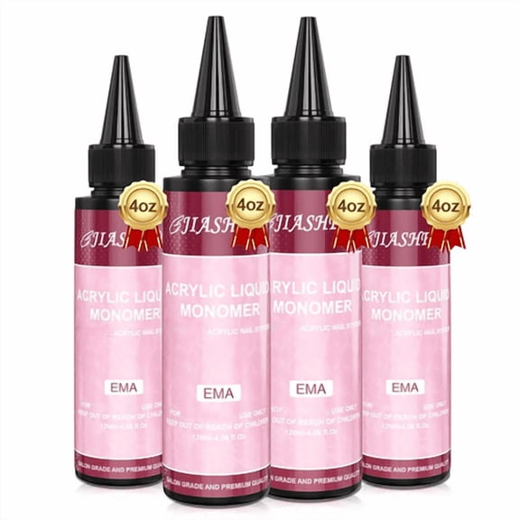 4pcs High-Quality Acrylic Liquid Nail Monomer Professional Nail Art Extension