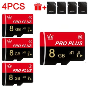 4pcs High Speed Memory Card 128GB 512MB 256MB 128MB with Adapter | C10 Memory TF Card for Tablet/Camera/Phone/Car Audio