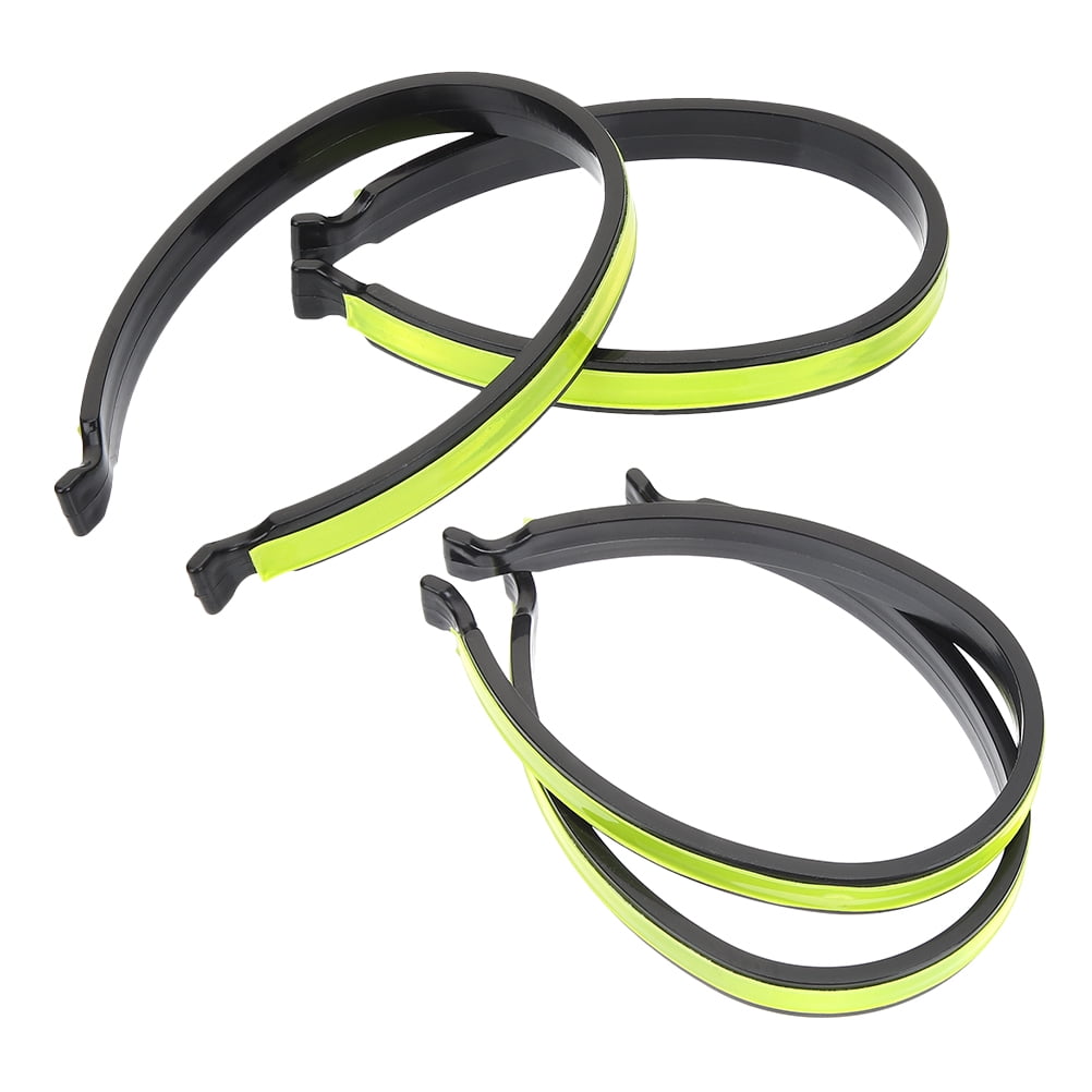 FONDOTIN Trouser Clips 4Pcs Reflective ABS Cycling Pant Clips Practical ...