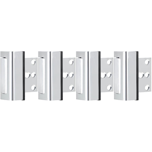 4pcs Home Security Door Reinforcement Lock Safety Door Lock Latch Inside Stopper High Security