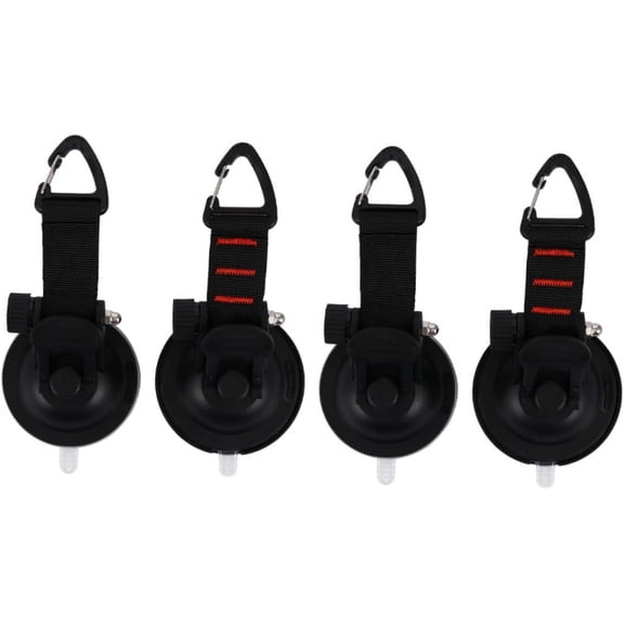 4pcs Hook Suction Cup Tent Tarp Heavy Duty Hooks Camping Tent Tarps Heavy Duty Securing Hook Suction Hooks Suction Cup Anchor Outdoor Suction Cup Anchor Suction Cup Anchors TPU Car