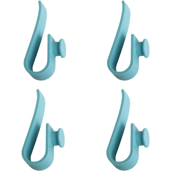 4pcs Hooks Accessories for Bogg Bags,Insert Charm Cutie Cup Holder Connector Key Holder Mask Holder, Blue