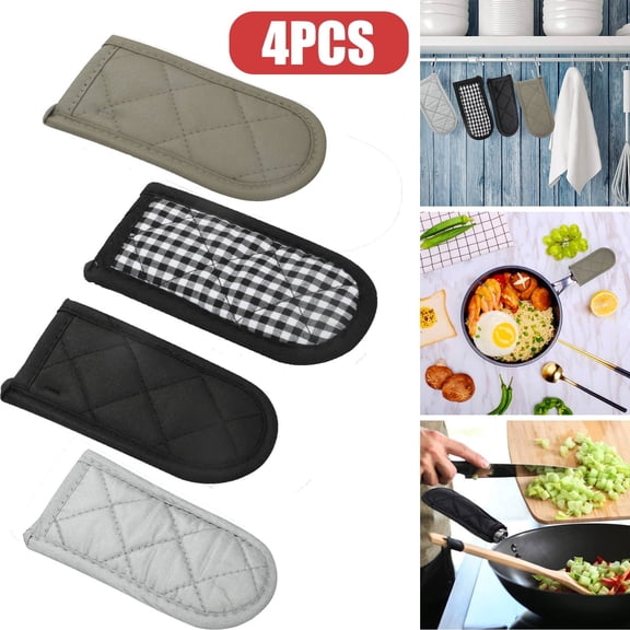 4pcs Hot Handle Holders,Heat Resistant Pot Handle Covers,Griddle Grip Sleeves for Cast Iron Skillets