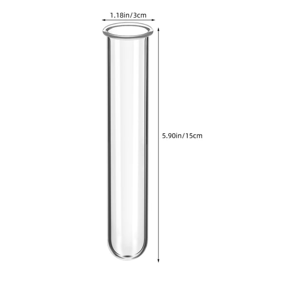 Minkissy 4-Pack Hydroponic Flower Water Tubes Glass Vase for Plants and Flowers Display