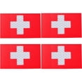 thumbnail image 1 of 4pcs IR Reflective Red Cross Medic Patches Infrared EMS EMT Tactical Military Armband Hook and Loop First Aid Morale Patches for IFAK EDC Bag Plate Carrier Backpacks, 1 of 7