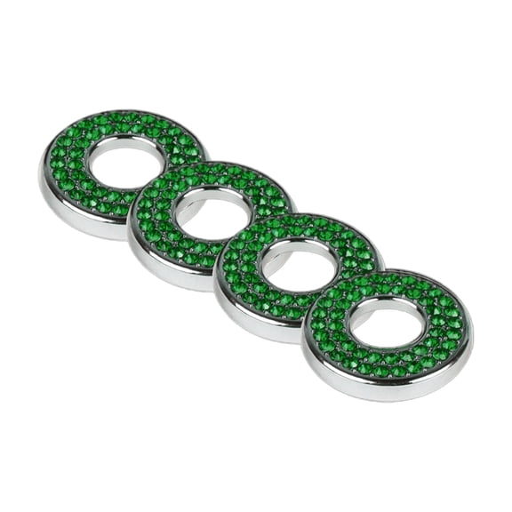 4pcs Inner Car Door Lock Cover Stickers Rhinestones Pull Rod Bolt Decorations Crystal Auto Decals for Women Girl