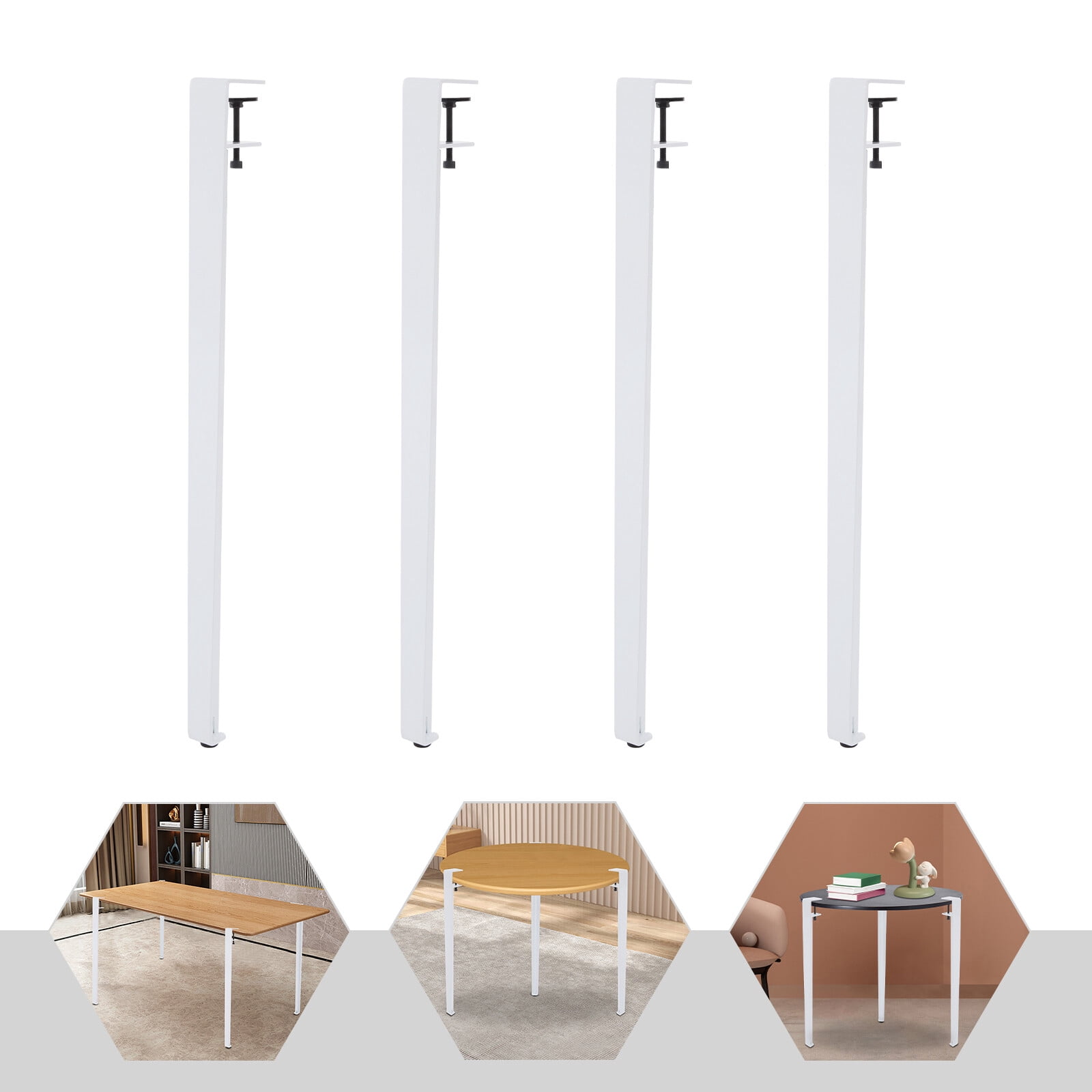 4pcs Iron Adjustable Table Legs, Table Clamp Legs, F-shaped Table Legs ...